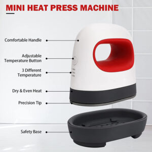 Mini Portable Heat Press 6.2 x 10.6 cm