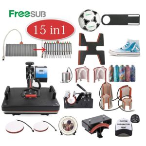 Freesub SB-600A 15-in-1 Combo Heat Press 29 x 38 cm base plate