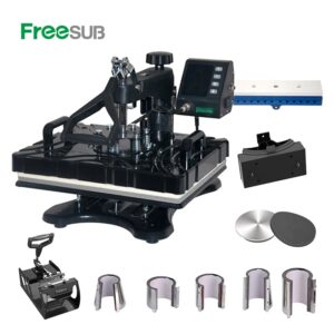 Freesub P8100-11 11-in-1 Combo Heat Press 29 x 38 cm base plate
