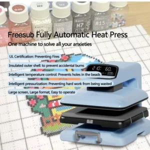 Freesub F3880 Auto Flatbed Heat Press 38 x 38 cm