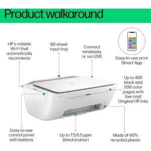 HP DeskJet Ink Advantage 2875 Wireless Color All-in-One Printer