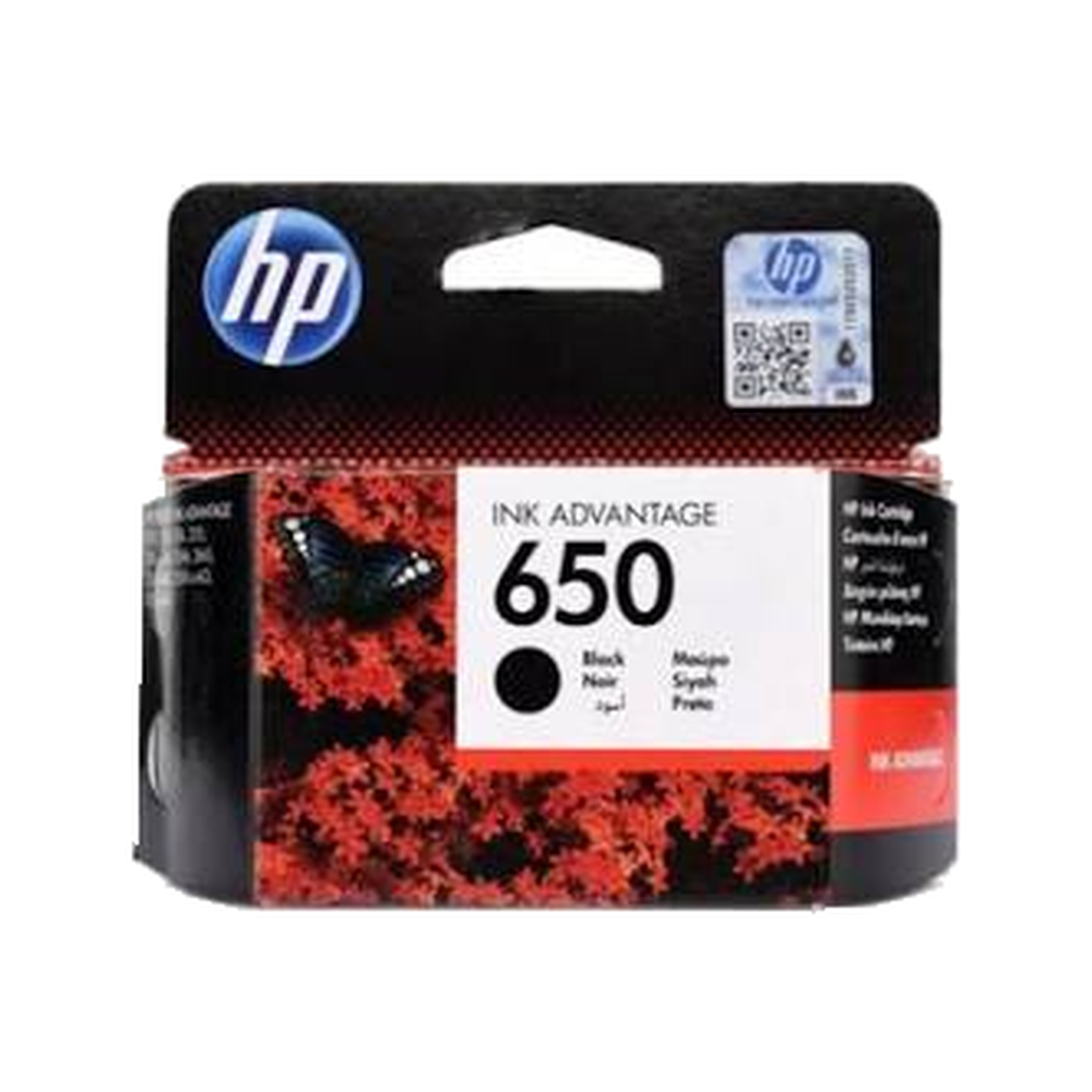 650_bk HP 650 Black Original Ink Advantage Cartridge