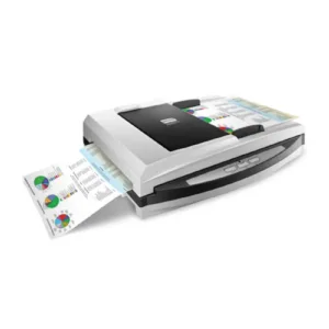 Plustek PL4080 High-Speed Flatbed + ADF Scanner for Mixed Documents