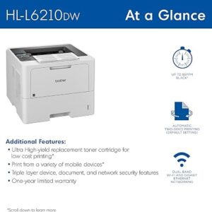 Brother HL-L6210DW Monochrome Laser Printer