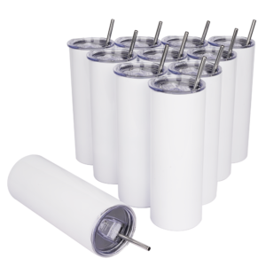 Insulated Sublimation Tumbler 20oz (with Plastic Straw)