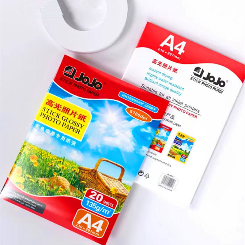 Hd141458e50a9404caa343559aa6e4267t.jpg JOJO A4 Sticker Photo Paper 135gsm (20 Sheets)